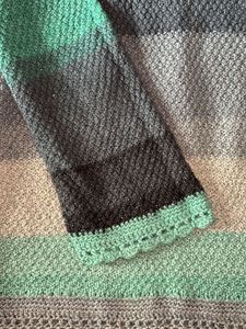 Striped Knit Cardigan Sweater