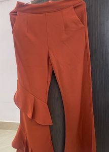Ruffle Detail Trousers