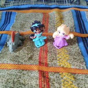 Disney Princess Figurine Lot 4pics Combo