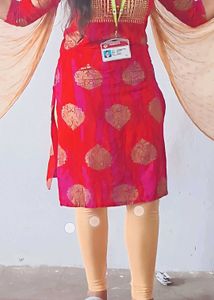 Red &amp; Gold Indian Tunic Dress