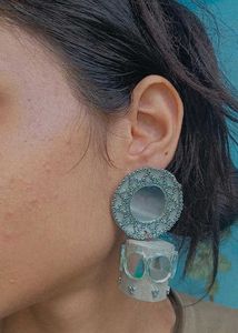 Boho Sliver Mirror Rings &amp; Bracelet Set