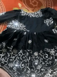Teal Colour Sharara