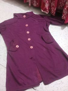 Elegant Plum Coat