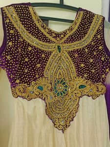 Elegant Ethnic Gown With Dupatta And Leggings