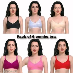 Women Non Padded Bra Multicolour Pack Of 6