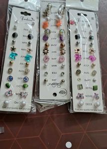 earrings studs pack Of 3 packets