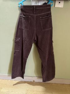 Brown Cargo Denim