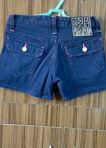 Navy Blue Mini Shorts