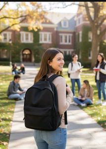 Black Backpack perfect Size for everything