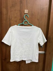 Cute White Button-Up Top