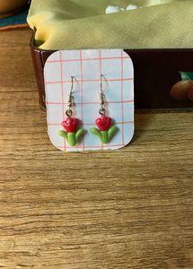 Tulip Flower Dangle Earrings