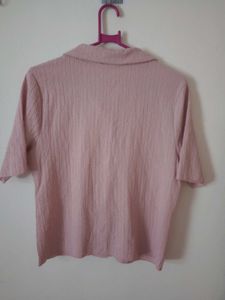 Pink zudio crop top