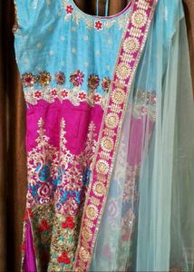 Embroidered Kurta N Dupatta Size 44 Inches