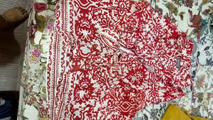 Red &amp; White Kurta