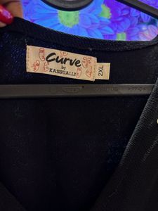 Xxl Black Pearl Detail Dress