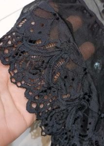 Black Lace Lingerie Bodysuit..size S