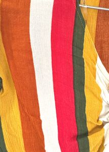 Striped Tie-Front Top