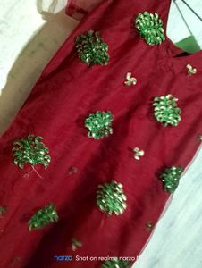 Embellished Red Kurti For Women ❤️