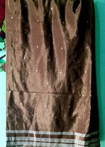 💥Sale Price Hour Deal 💥Brown Mettalic Saree