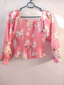 Pink Crop Top