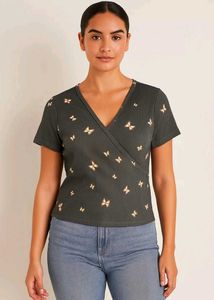 Butterfly Print Top