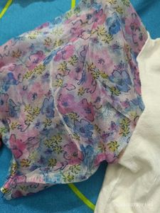 2-3 Age Girl  Modern Tshirt With Puff