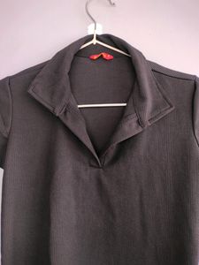 Black Polo Top