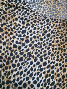 Animal Print Fitted Stretchable Top