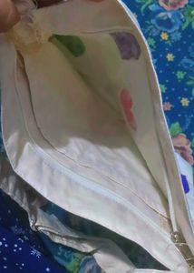 A Beautiful Hand painted Canvas Hobo Bag