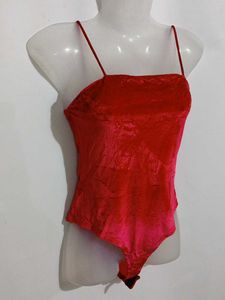 RED VELVET BODYSUIT