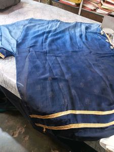 Elegant Blue Embroidered Kurta