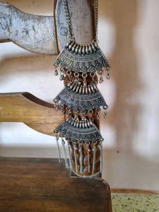 Premium Oxidised Necklace and jhumka set