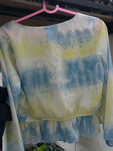 Tie-dye Long Sleeve Top