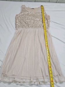 ✨ Valleygirl Sequinned &amp; Pleated Party Dress