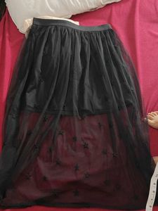 Black Star Tulle Skirt