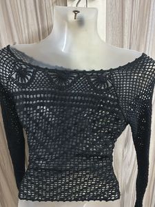 Crochet Long Sleeve Top