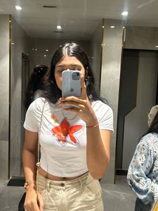 Savana White Crop Top