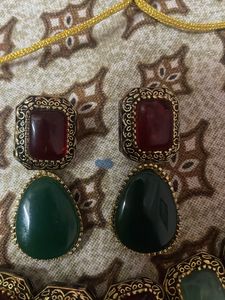 Multicolour Kundan set