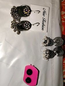 Earrings Jhumkas Set