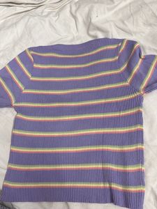 Striped Knit Top