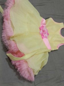 Cute Yellow &amp; Pink Dress