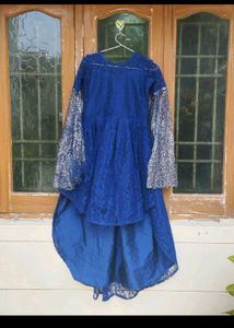 Elegant Blue Ethnic Gown💥