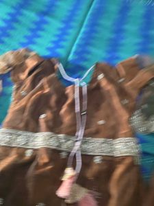 Elegant Brown Embellished Ethnic Gown