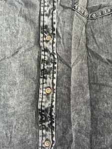 Gap Denim Peplum Style Shirt Top