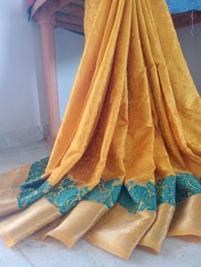 Golden Yellow Saree