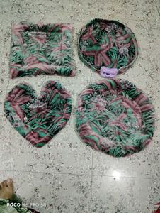 Cute Pet Bed Set Velvet Febric