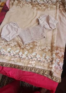 Blouse And Saare Set