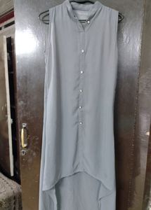 Grey High-low Women's Kurti