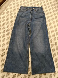 Wide Leg Denim Jeans