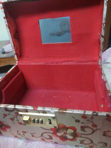 Floral Jewelry Box with Combination Lock